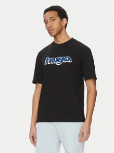 HUGO T-Shirt Nugibol 50542932 Czarny Regular Fit