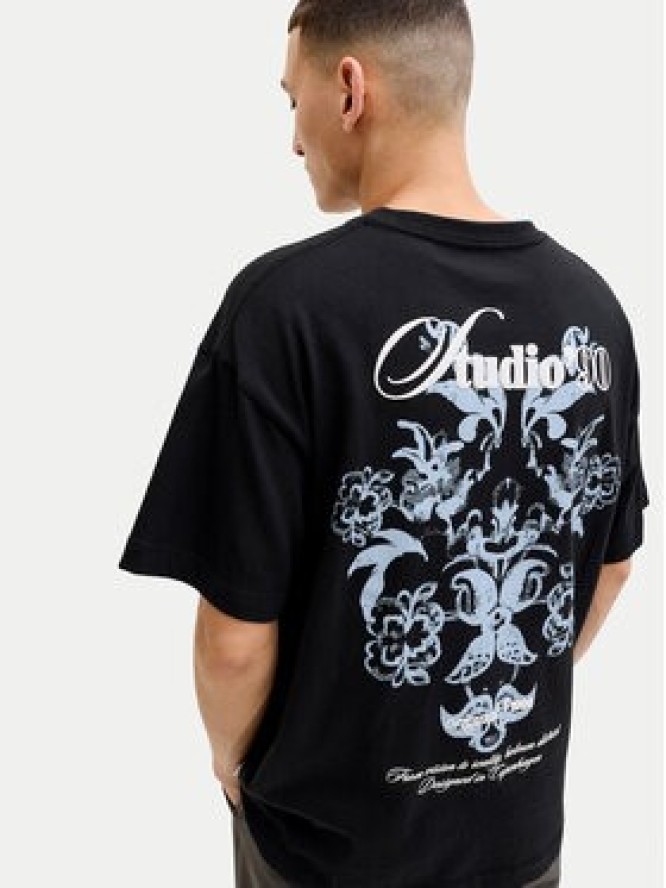 Jack & Jones T-Shirt Montauk Back 12290892 Czarny Regular Fit