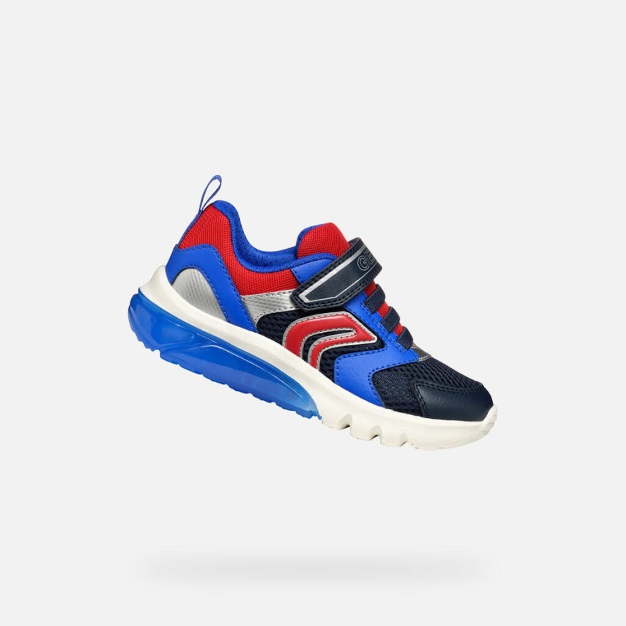 Buty GEOX J CIBERDRON BOY Niebieski