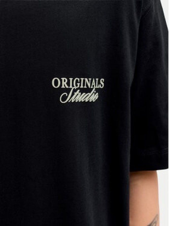 Jack & Jones T-Shirt Norrebro Typo 12282898 Czarny Regular Fit