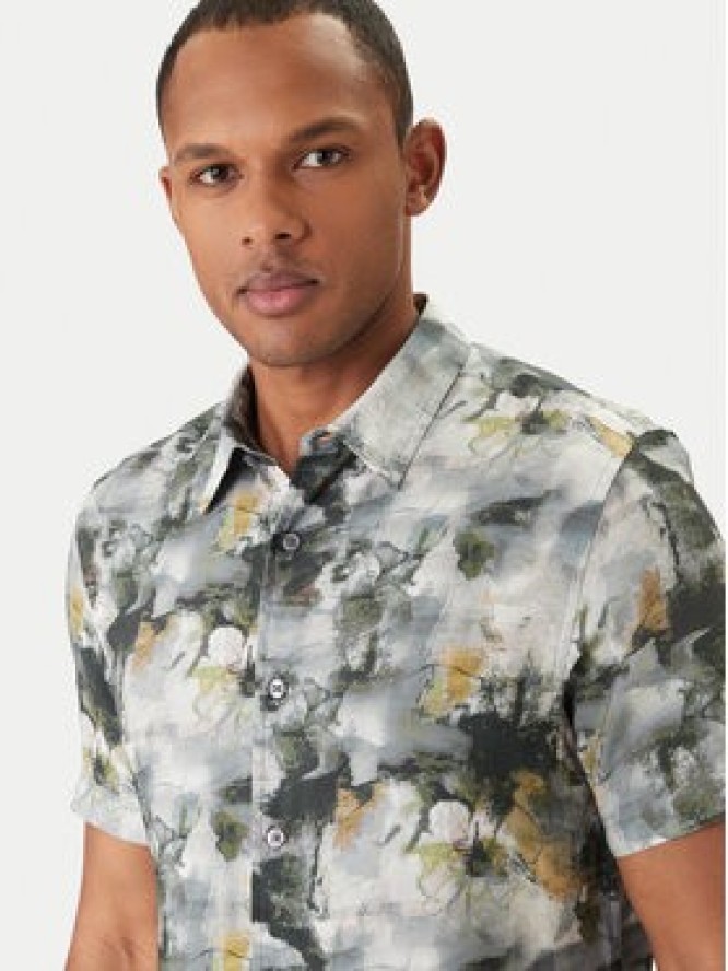 Guess Koszula M6GH65 W1916 Szary Regular Fit