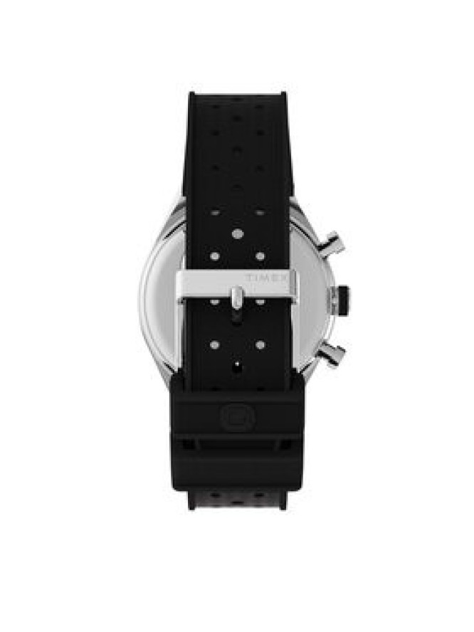 Timex Zegarek Q Timex Three Time Zone Chronograph TW2V70000 Czarny