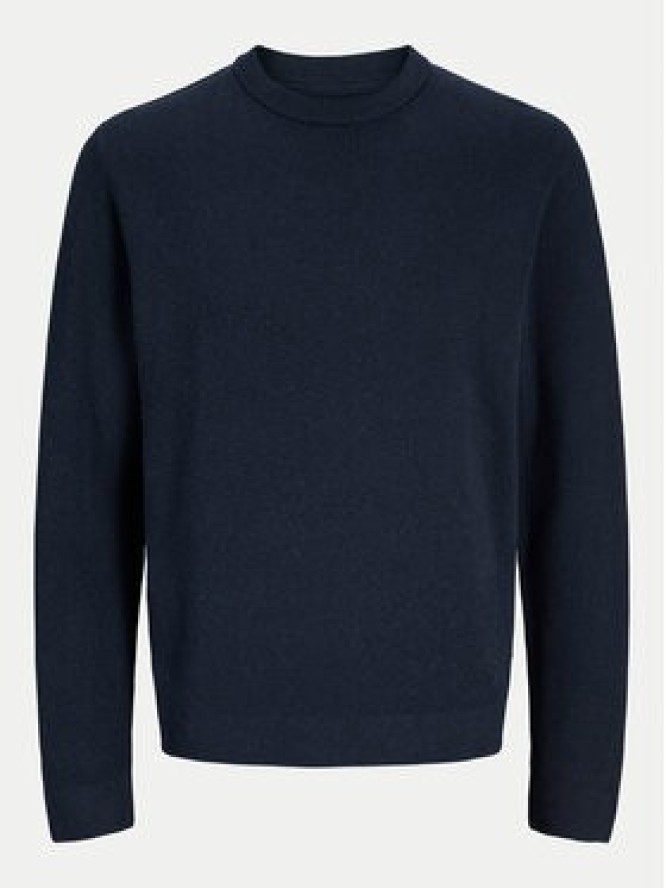 Jack & Jones Sweter Milano 12259666 Granatowy Relaxed Fit