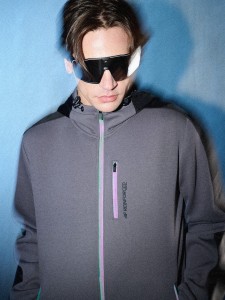 4F Bluza dresowa regular z kapturem męska - szara S