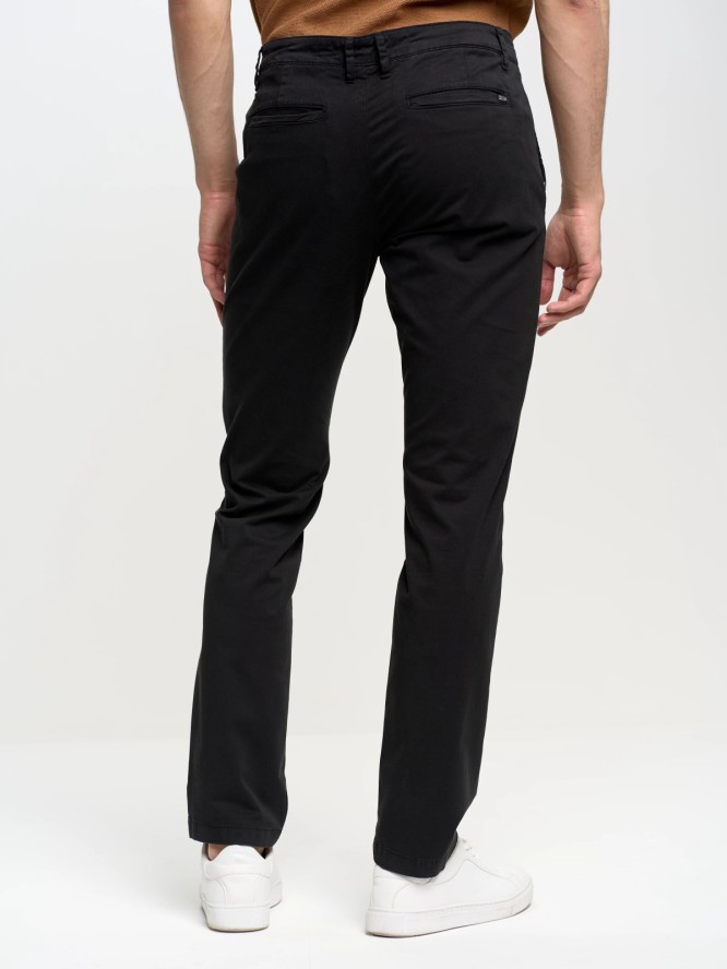 Spodnie męskie chinosy czarne Erhat 907