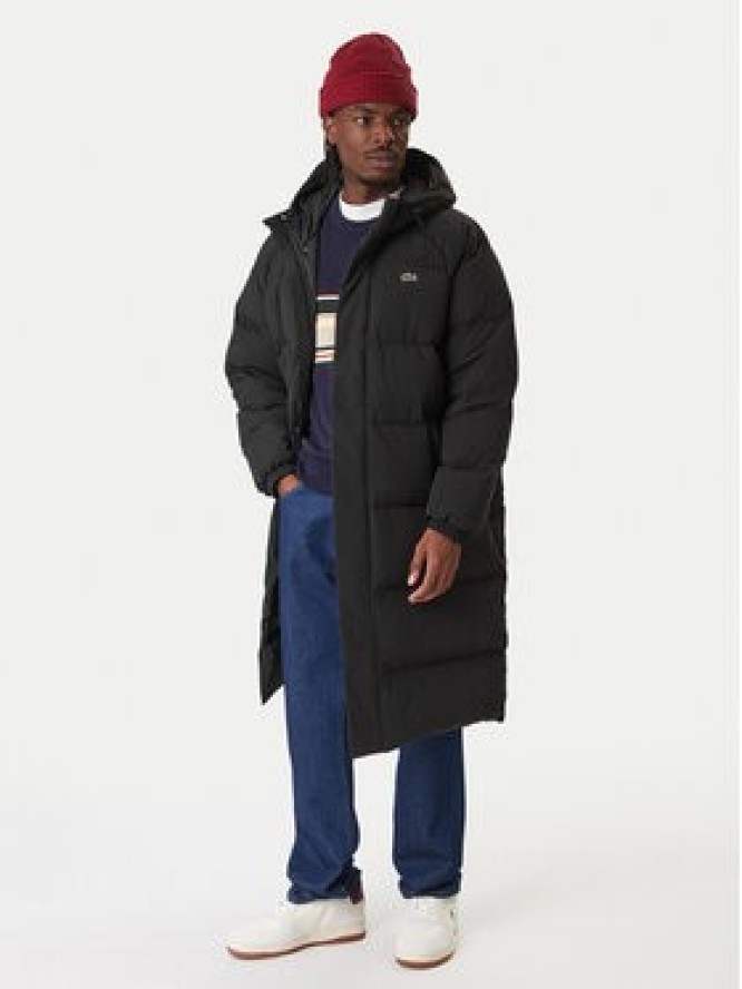 Lacoste Kurtka puchowa BH6162 Czarny Regular Fit
