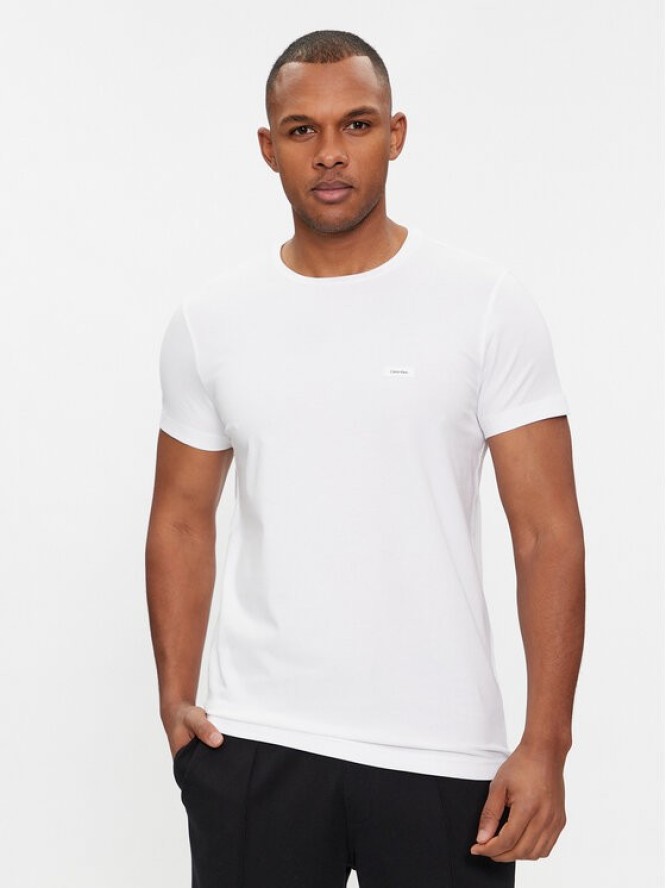 Calvin Klein T-Shirt K10K112724 Biały Slim Fit