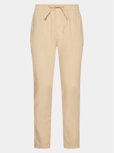 INDICODE Spodnie materiałowe Vitamin 60-333 Beżowy Regular Fit