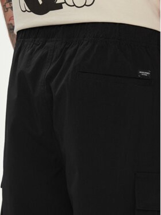 Jack & Jones Spodnie materiałowe Karl 12253626 Czarny Loose Fit