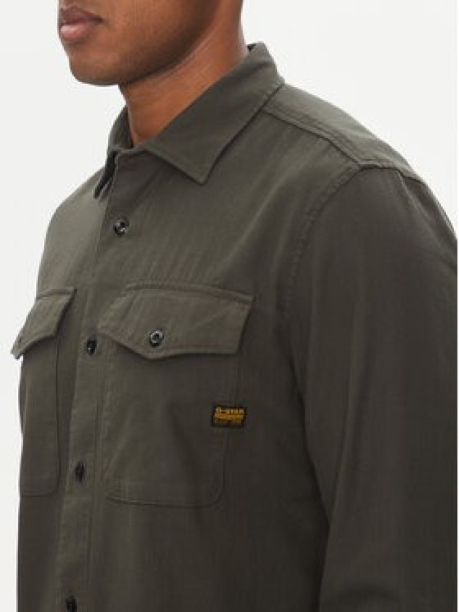 G-Star Raw Koszula Marine D24963-D454 Brązowy Slim Fit