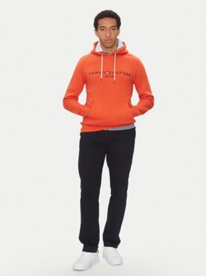 Tommy Hilfiger Bluza Logo MW0MW11599 Pomarańczowy Regular Fit