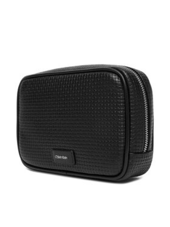 Calvin Klein Saszetka Embossed Woven Zip Pouch LV04D1111G Czarny