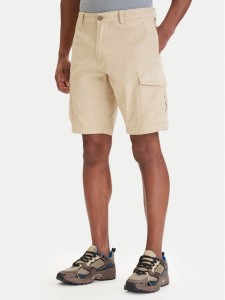 Napapijri Szorty materiałowe NP0A4HOT Beżowy Regular Fit