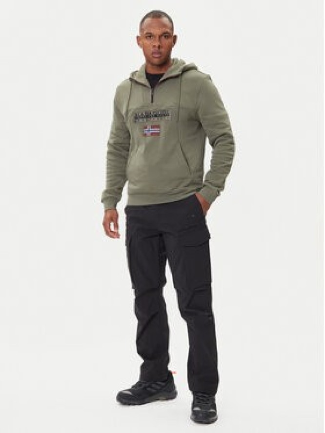 Napapijri Bluza Burgee NP0A4I5E Zielony Regular Fit