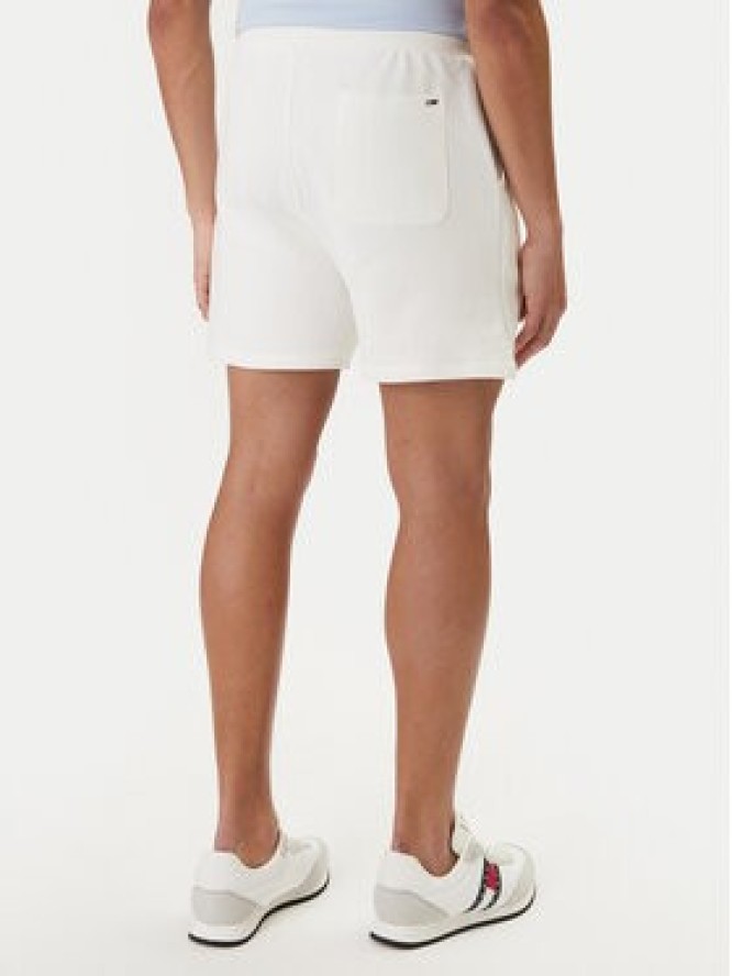 Tommy Jeans Szorty sportowe Signature DM0DM23017 Biały Regular Fit