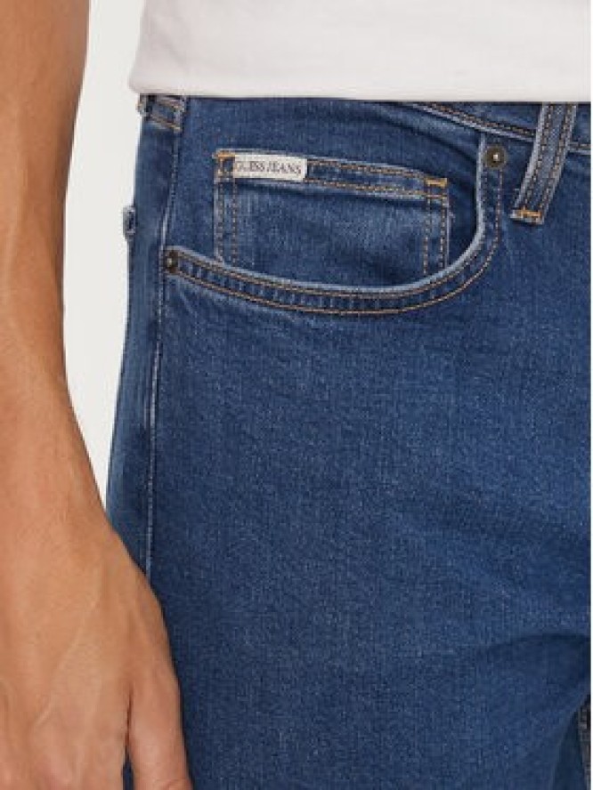 Guess Jeans Jeansy M4YA0F D5DM2 Granatowy Skinny Fit