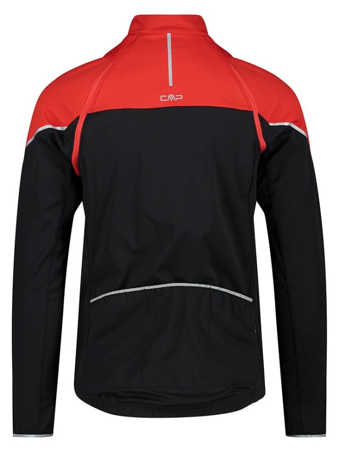 CMP Kurtka softshellowa 2w1 w kolorze czarno-czerwonym rozmiar: 52