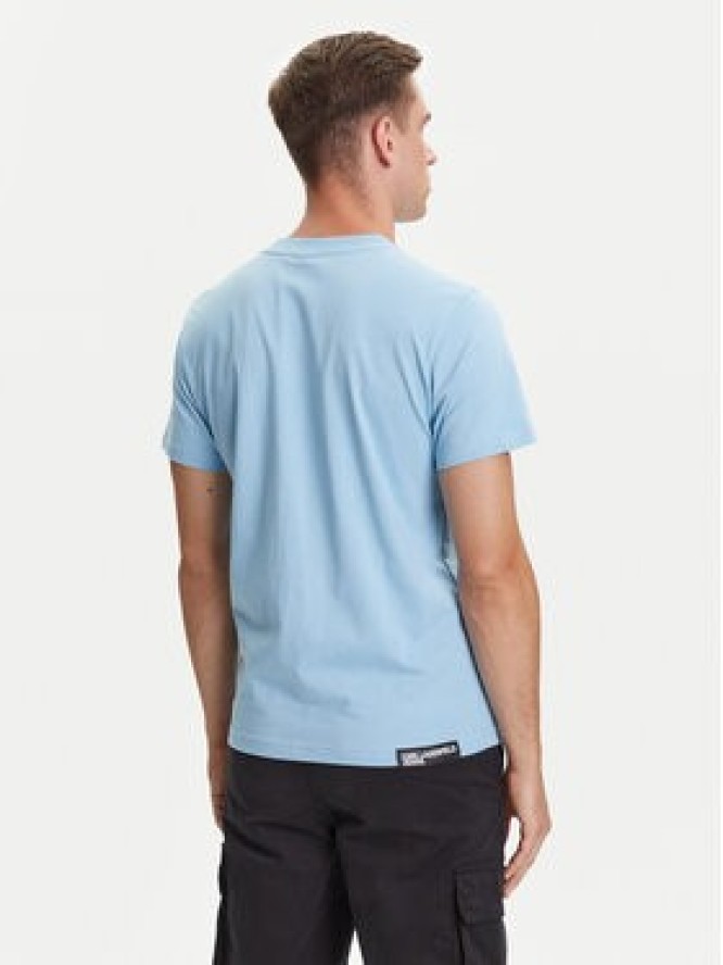 Karl Lagerfeld Jeans T-Shirt A1M17003 Niebieski Slim Fit