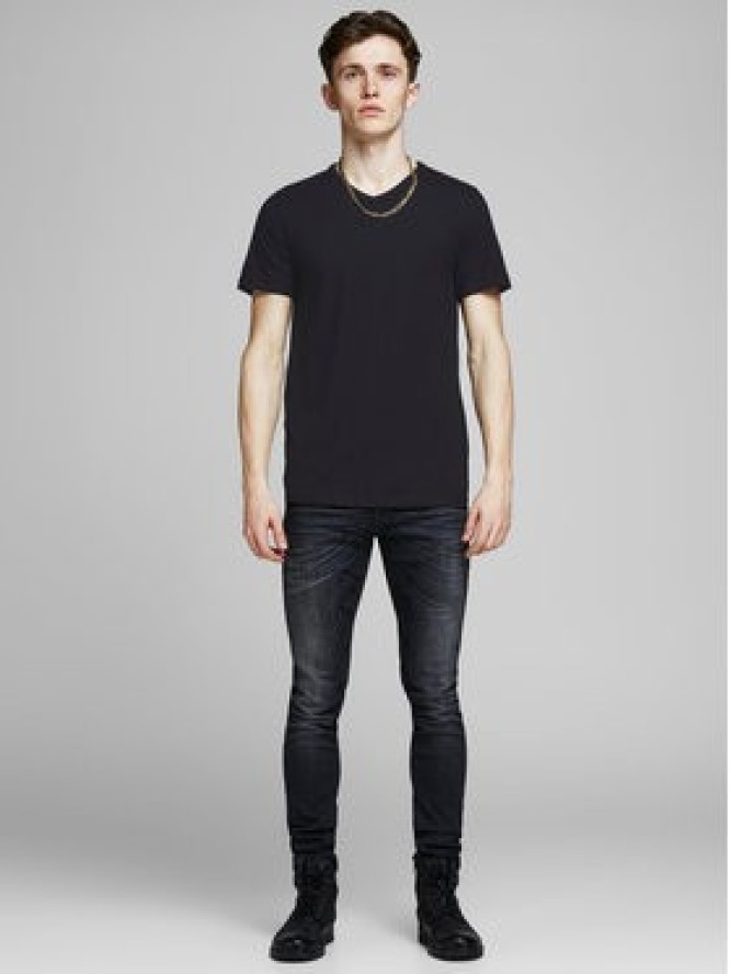 Jack & Jones Komplet 2 t-shirtów Basic 12133914 Czarny Slim Fit
