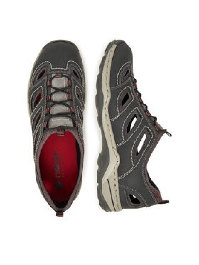 Rieker Półbuty 08065-46 Szary