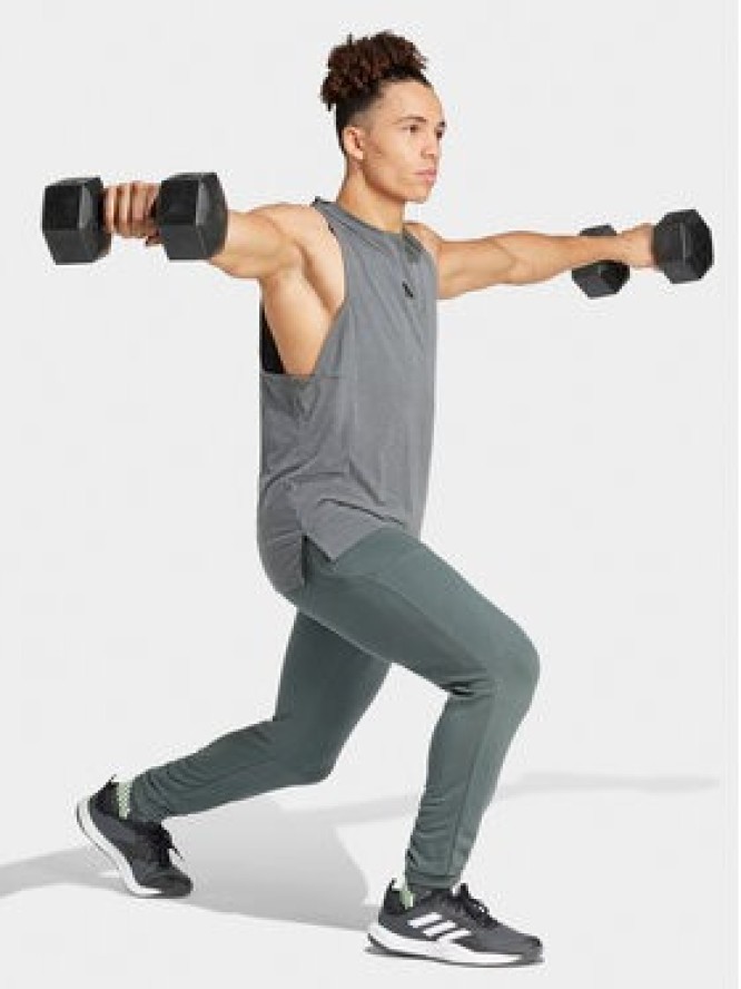 adidas Koszulka techniczna Designed for Training IS3819 Szary Regular Fit