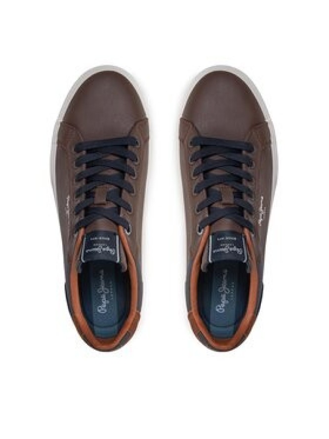Pepe Jeans Sneakersy PMS30839 Brązowy