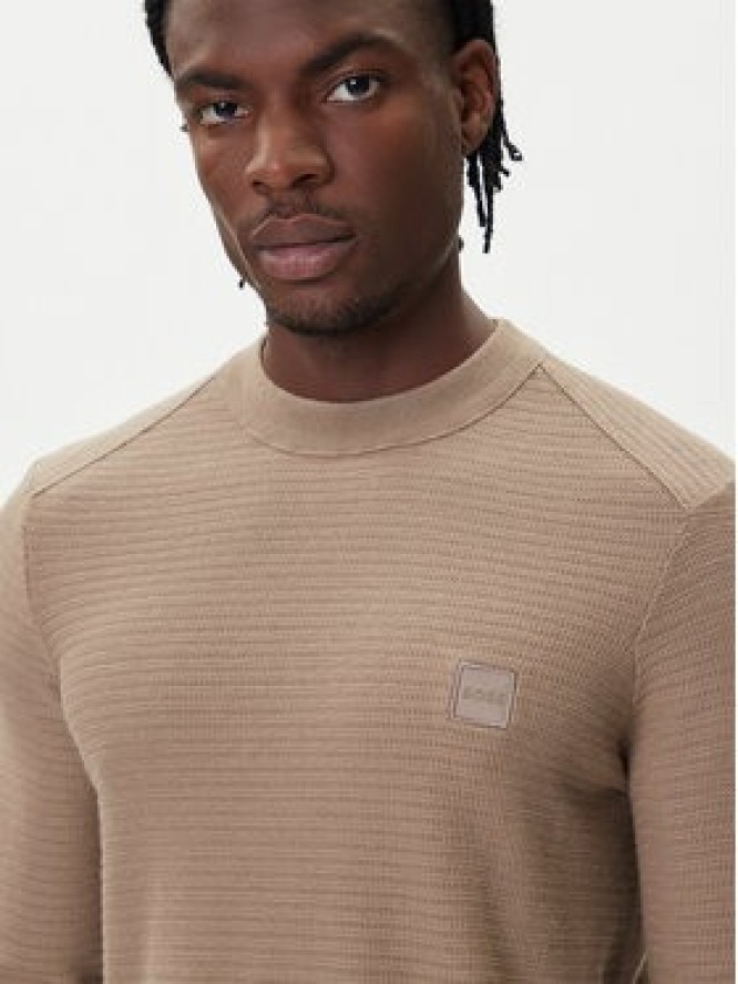 BOSS Sweter Anion_S 50527584 Beżowy Regular Fit