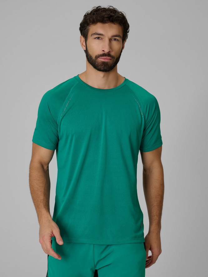 4F Koszulka do biegania szybkoschnąca męska - zielona L