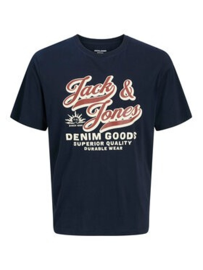 Jack & Jones T-Shirt Logo 12279535 Granatowy Standard Fit