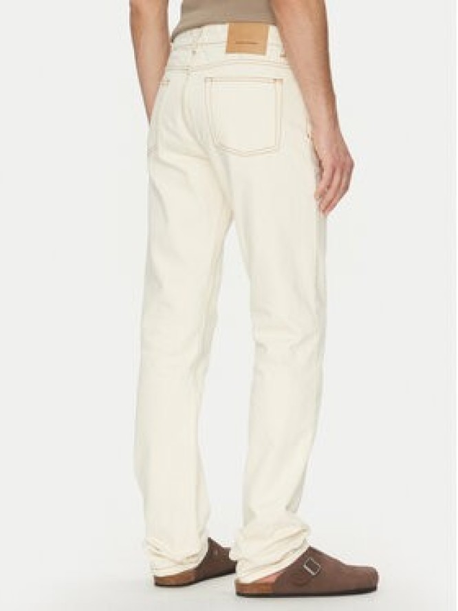 AMI Paris Jeansy HTR001.DE0039 Écru Classic Fit