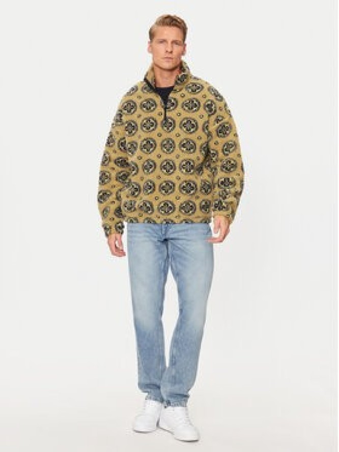 Jack & Jones Bluza Geo Teddy 12274453 Brązowy Relaxed Fit