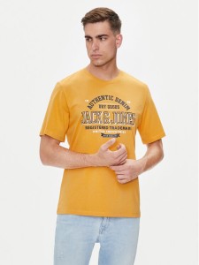 Jack & Jones T-Shirt Logo 12254862 Żółty Standard Fit