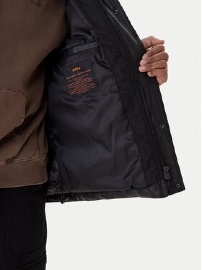 Boss Kurtka skórzana Jolam 50522219 Czarny Relaxed Fit