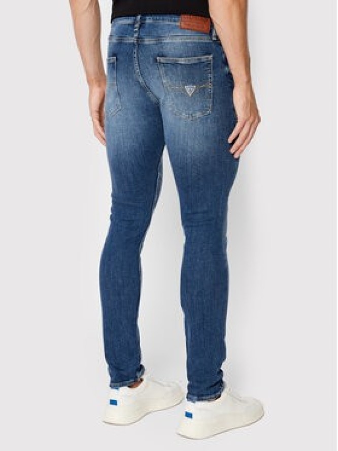 Guess Jeansy Chris M2YA27 D4Q42 Granatowy Super Skinny Fit