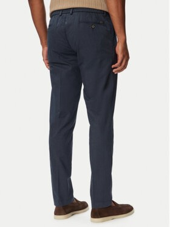 Bugatti Chinosy 1950-16210E Granatowy Slim Fit