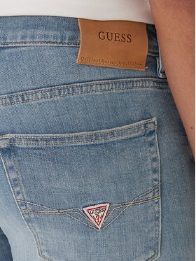 Guess Jeansy M6RAS2 D6761 Niebieski Slim Tapered Fit