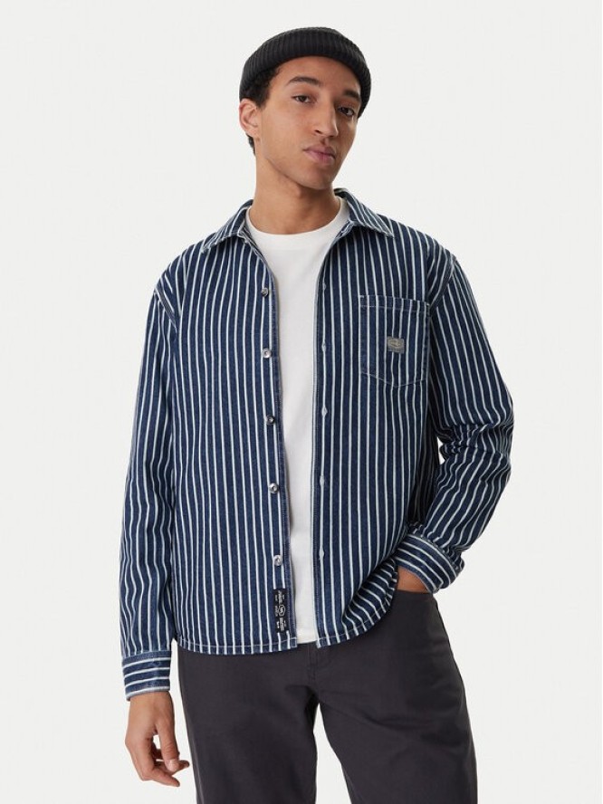 RVCA Koszula jeansowa Dayshift Hickory 23A053511 Niebieski Regular Fit