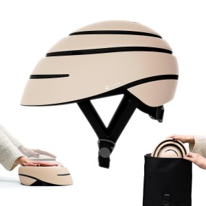 Kask rowerowy i hulajnogowy. Składany kask miejski