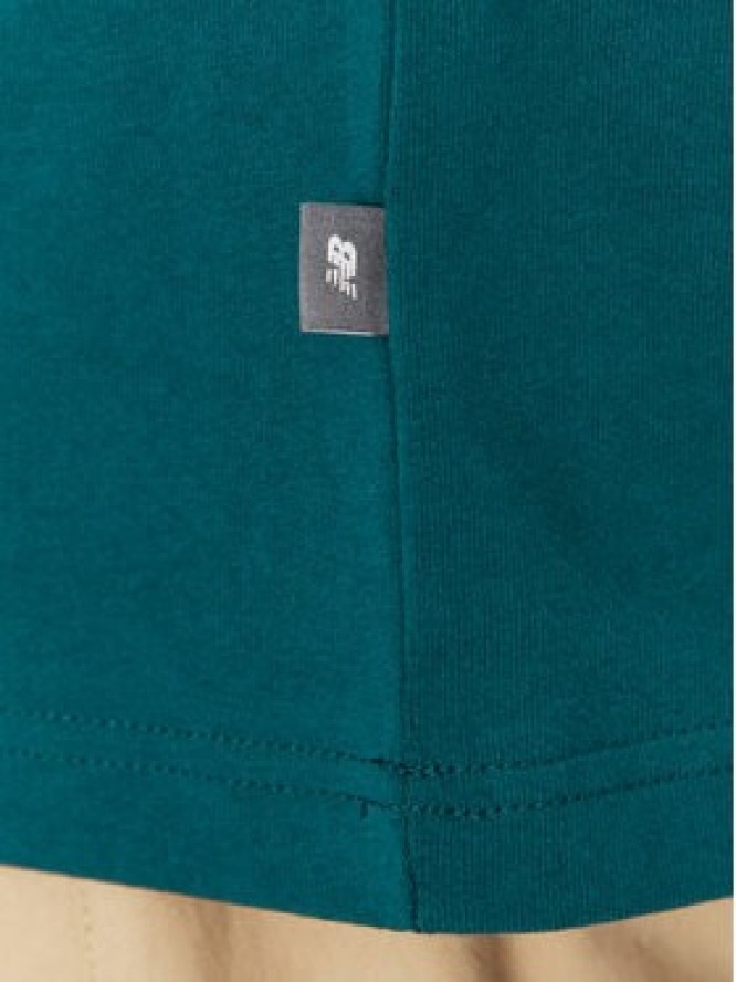 New Balance T-Shirt MT51978 Zielony Relaxed Fit