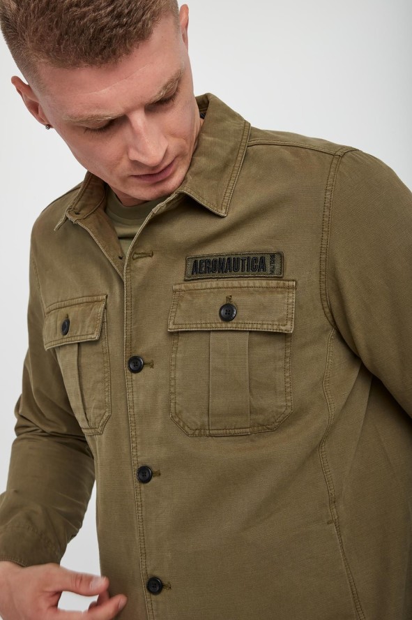 Kurtka męska z logo AERONAUTICA MILITARE