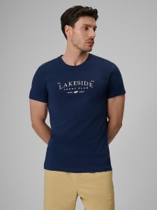 T-shirt bawełniany męski 4F 4FRSS26TTSHM4501