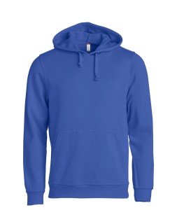 clique Basic Hoody — uniseks bluza z kapturem, materiał antypill – blue