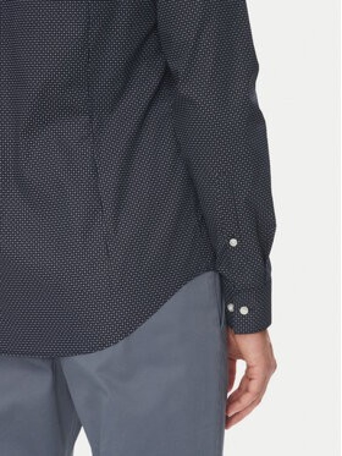Calvin Klein Koszula LV019EU005 Granatowy Slim Fit