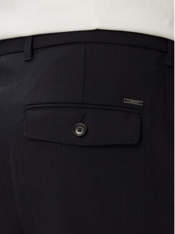 BOSS Spodnie garniturowe H-Perin-263 50567532 Granatowy Tapered Fit