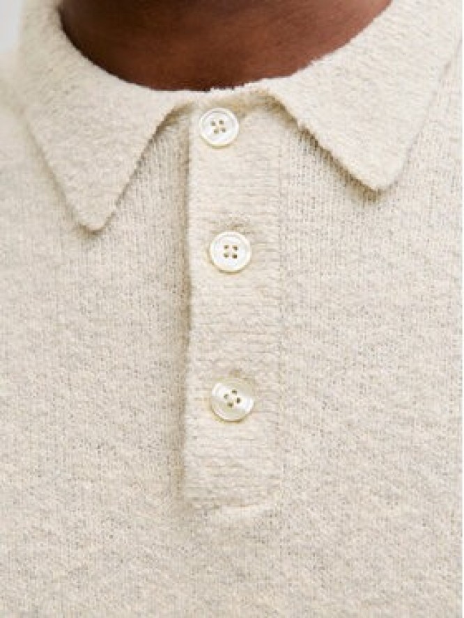 Jack & Jones Sweter Maverick 12286144 Beżowy Regular Fit