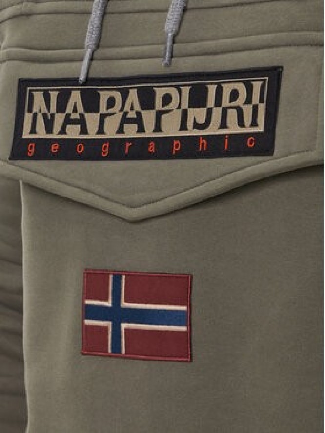 Napapijri Bluza Burgee Wint 4 NP0A892T Zielony Regular Fit
