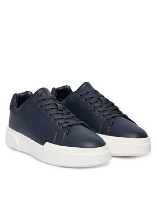 Calvin Klein Sneakersy Chunky Cupsole Laceup Lth Bt Aop HM0HM02070 Granatowy