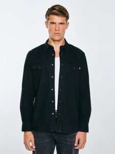 Koszula męska jeansowa czarna Buck 927