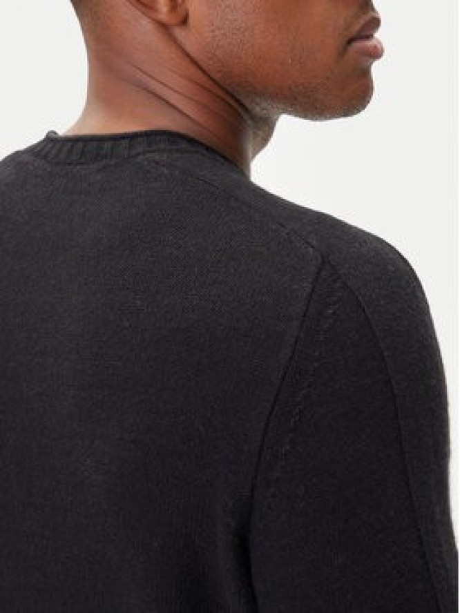 Aeronautica Militare Sweter 252MA1586UL00904 Czarny Regular Fit