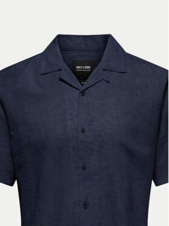 Only & Sons Koszula Caiden 22025116 Granatowy Slim Fit